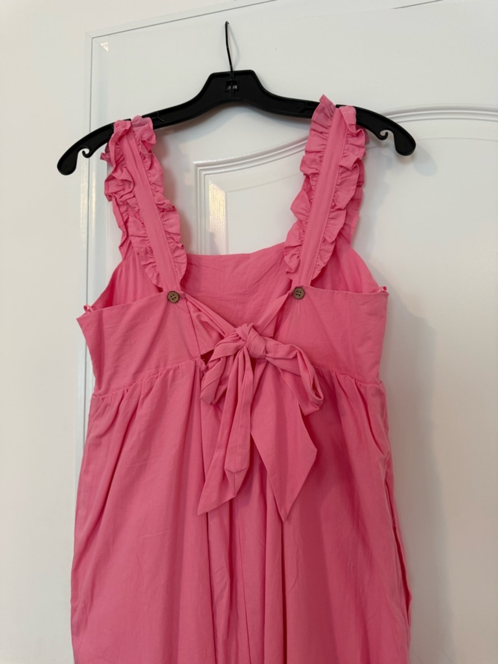 Pink Ruffle Strap Jumpsuit - Picture 2 of 2